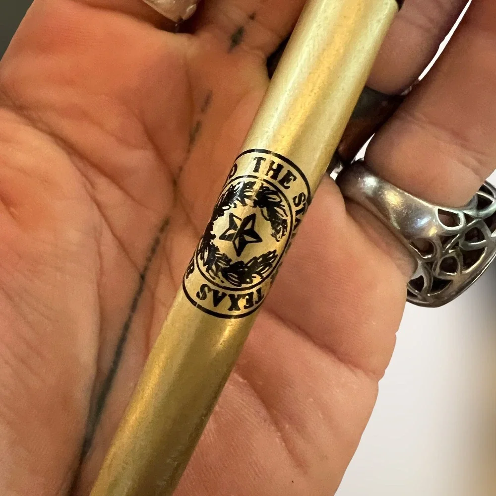 VTG Mark White Governor Texas‎ Pen State Seal Gold Tone Felt Pen Collectible USA